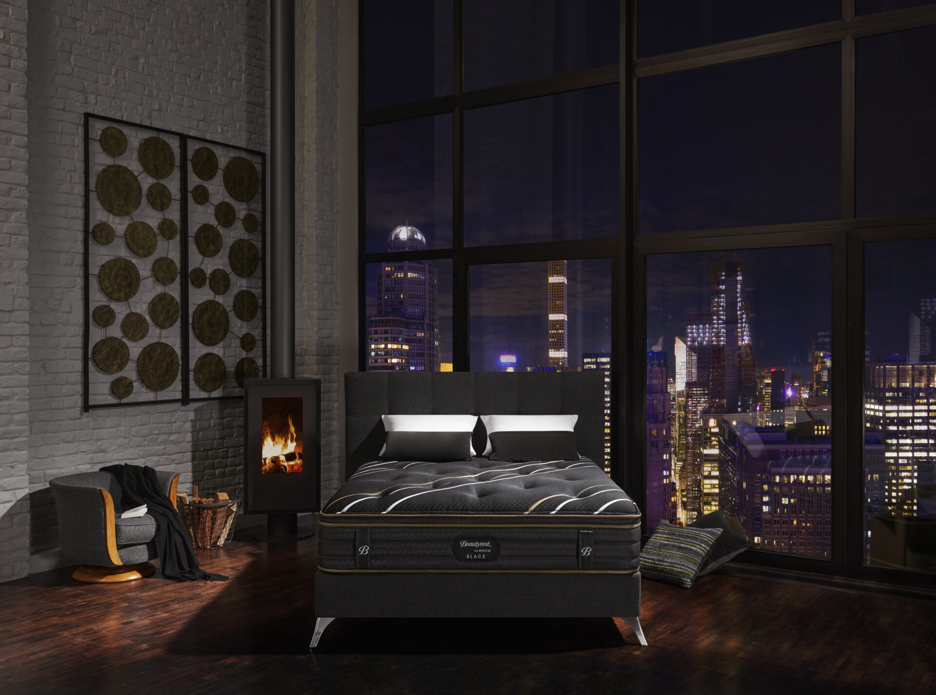 beautyrest simmons black golden hill mattresss